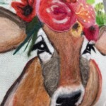 Cassie Cow Wool Painting Wool Pack + Pre recorded tutorial - Image 6