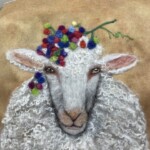 Shirley Sheep Wool Painting Wool Pack + Pre recorded video - Image 8
