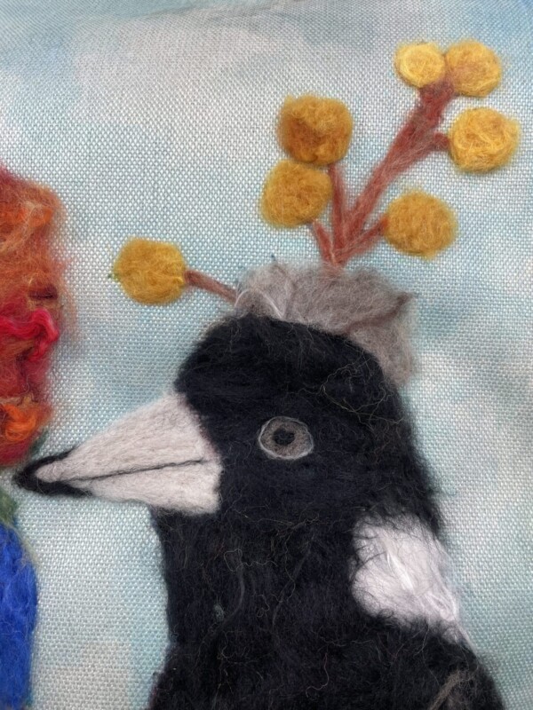 Berry Birds Wool Painting Wool Pack + Pre recorded video - Image 6