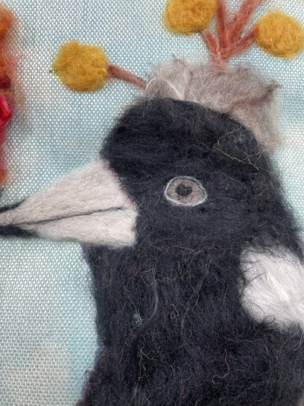 Berry Birds Wool Painting Wool Pack + Pre recorded video - Image 10