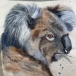Old Man Koala Wool Painting Wool Pack + Pre recorded video - Image 6