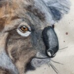 Old Man Koala Wool Painting Wool Pack + Pre recorded video - Image 4