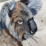 Old Man Koala Wool Painting Wool Pack + Pre recorded video - Image 3